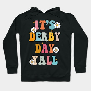 Horse Racing Groovy It's Derby Day Yall KY Derby Horse Hoodie